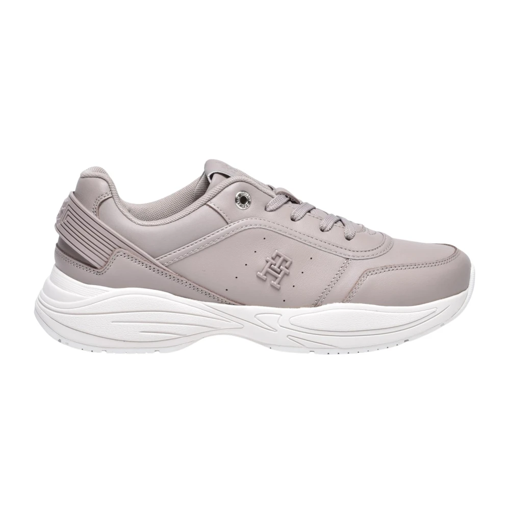 Tommy Hilfiger Tech Heel Runner Dames Schoenen Beige