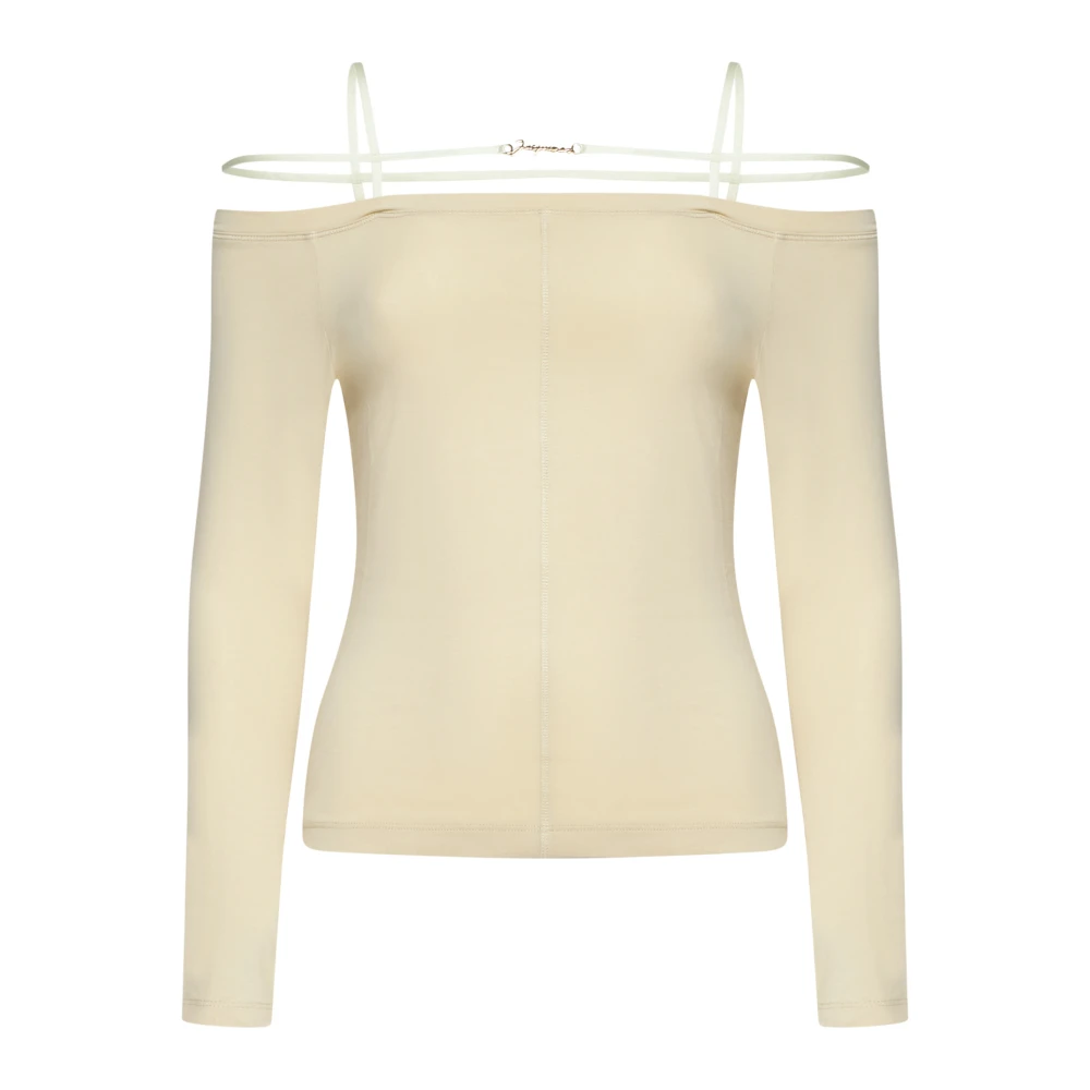 Jacquemus Stijlvolle T-shirts en Polos Beige Dames
