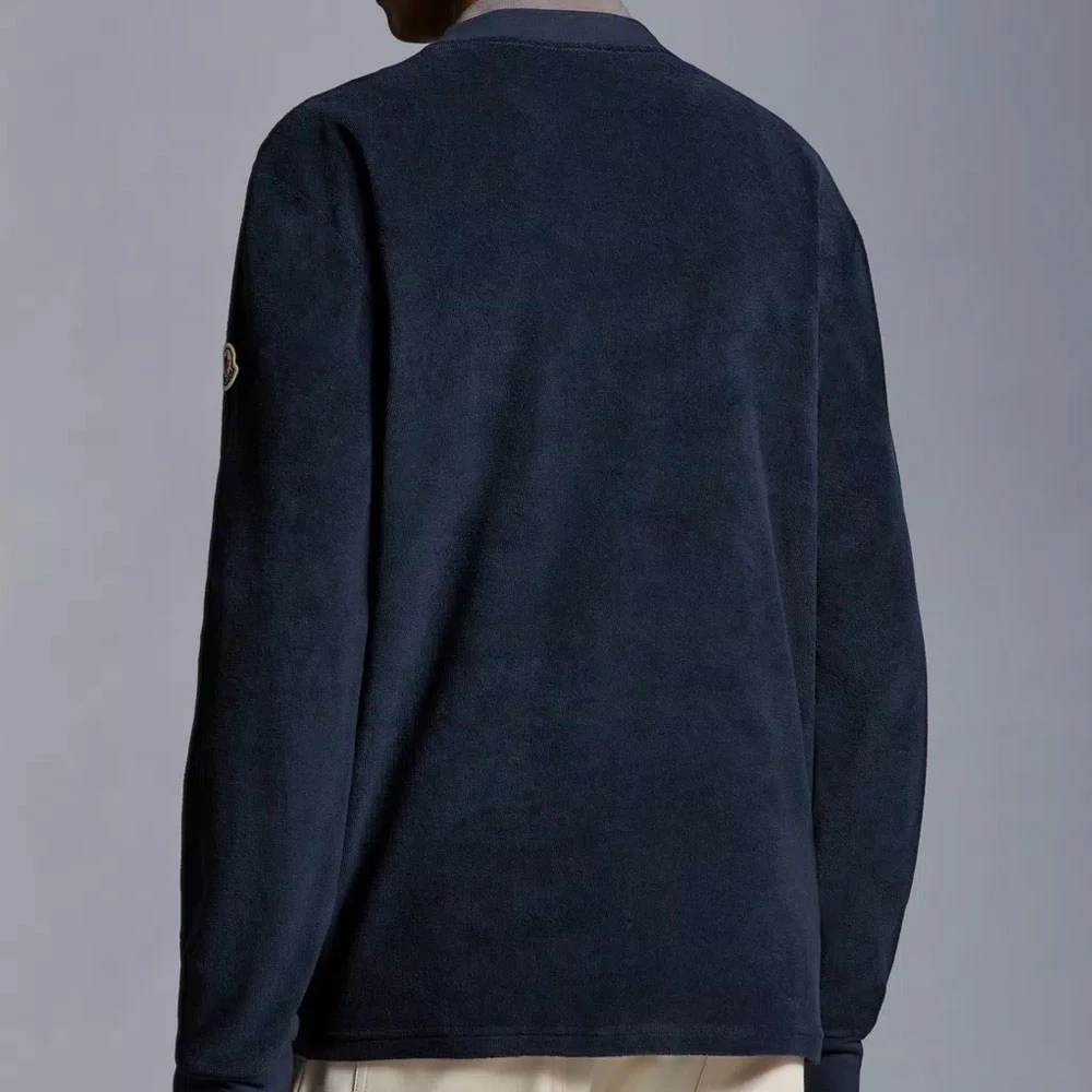 Moncler Klassieke Katoenen Sweatshirt voor Heren Blue Heren