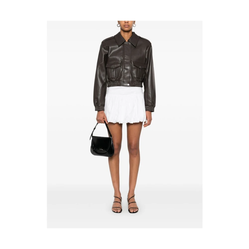 The Garment Witte Geplooide Rok met Volledige Voering White Dames