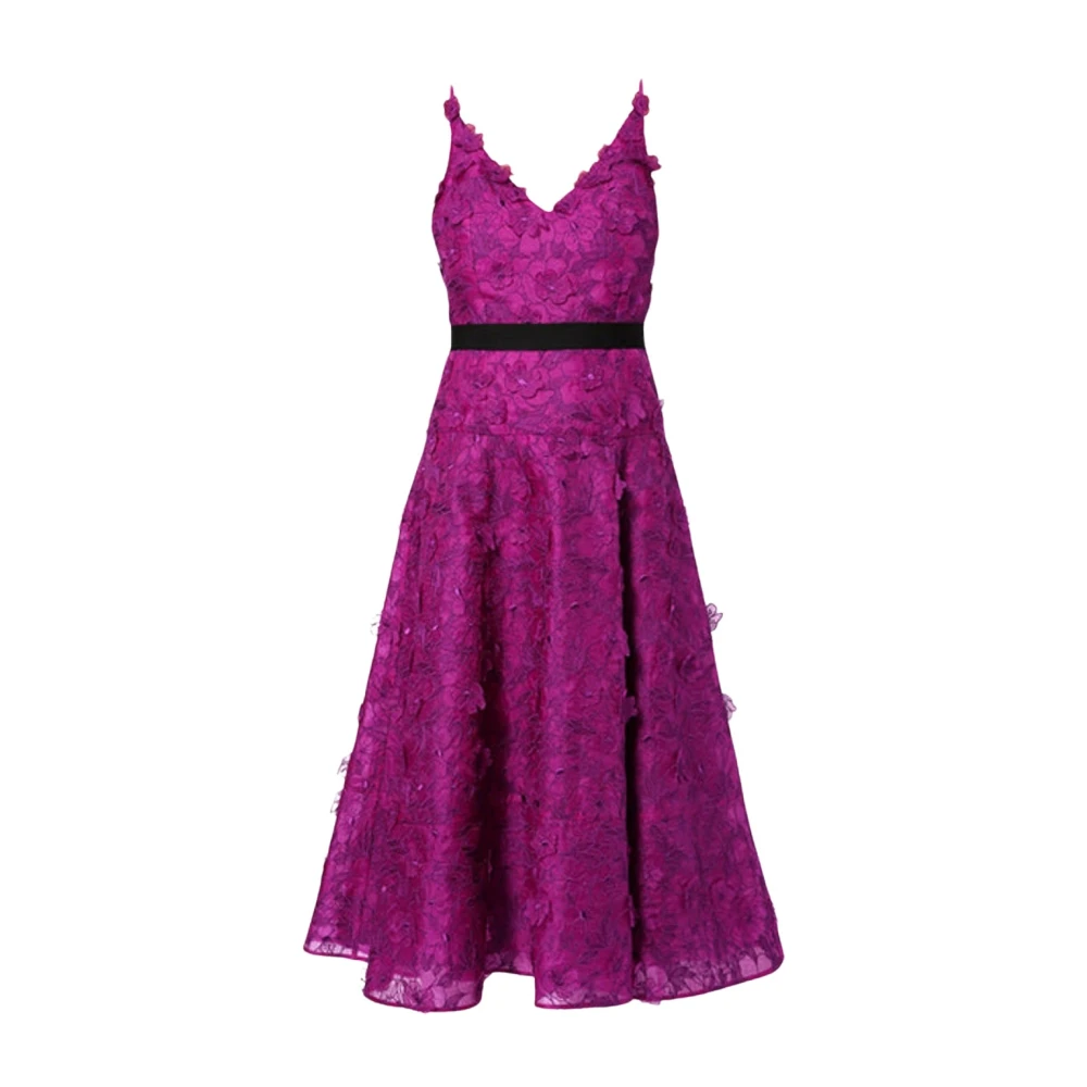 Erdem Geborduurde Organza Gown Purple Dames