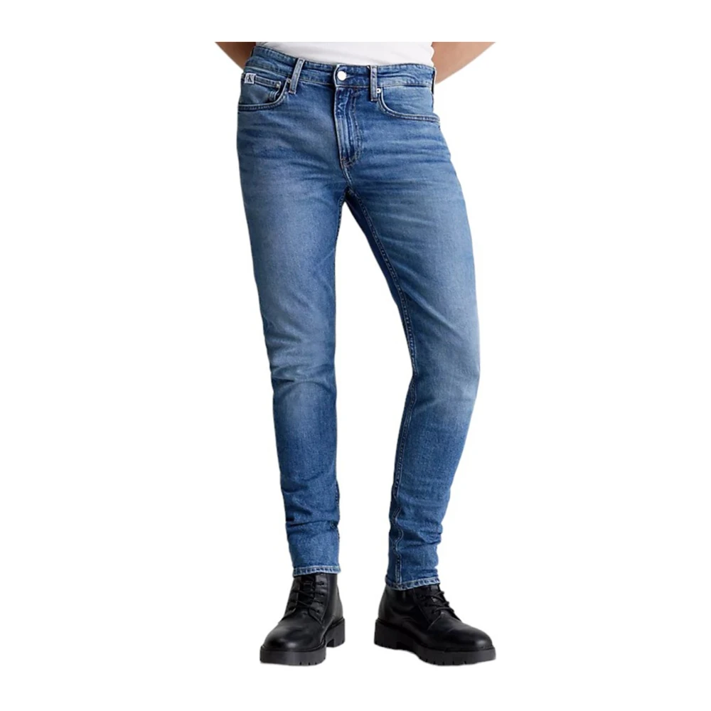 Calvin Klein Slim Taper Denim Jeans Blue Heren