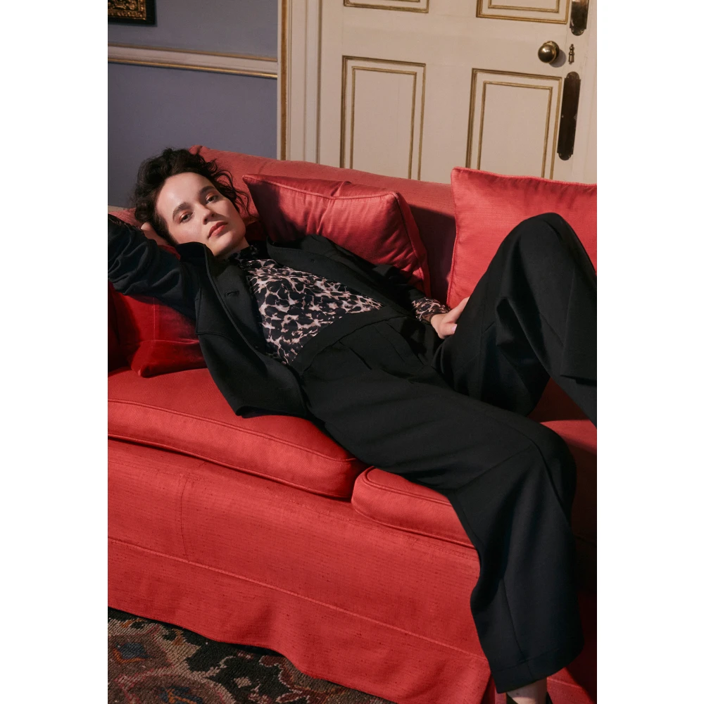 Betty & Co Culotte met plooien Black Dames