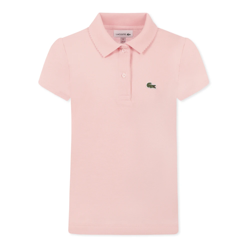 Lacoste Rosa Bomull Pique Polotröja Pink, Unisex