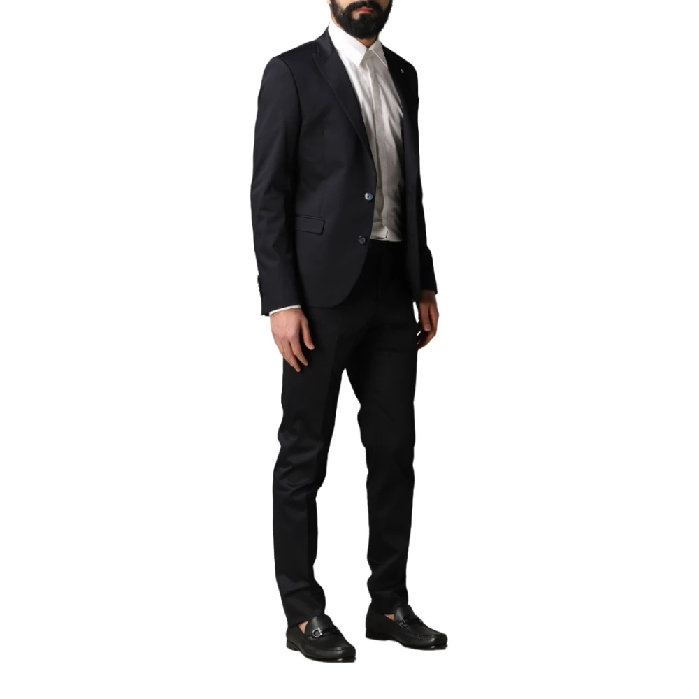 Manuel Ritz Elegant Suit Set Blue Heren