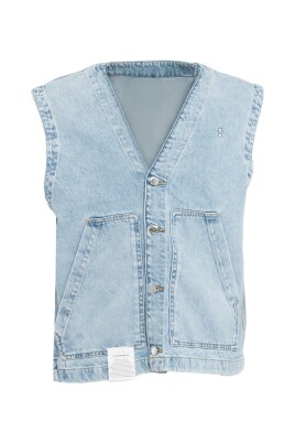 blue-denim-vest-stylish-v-neckline