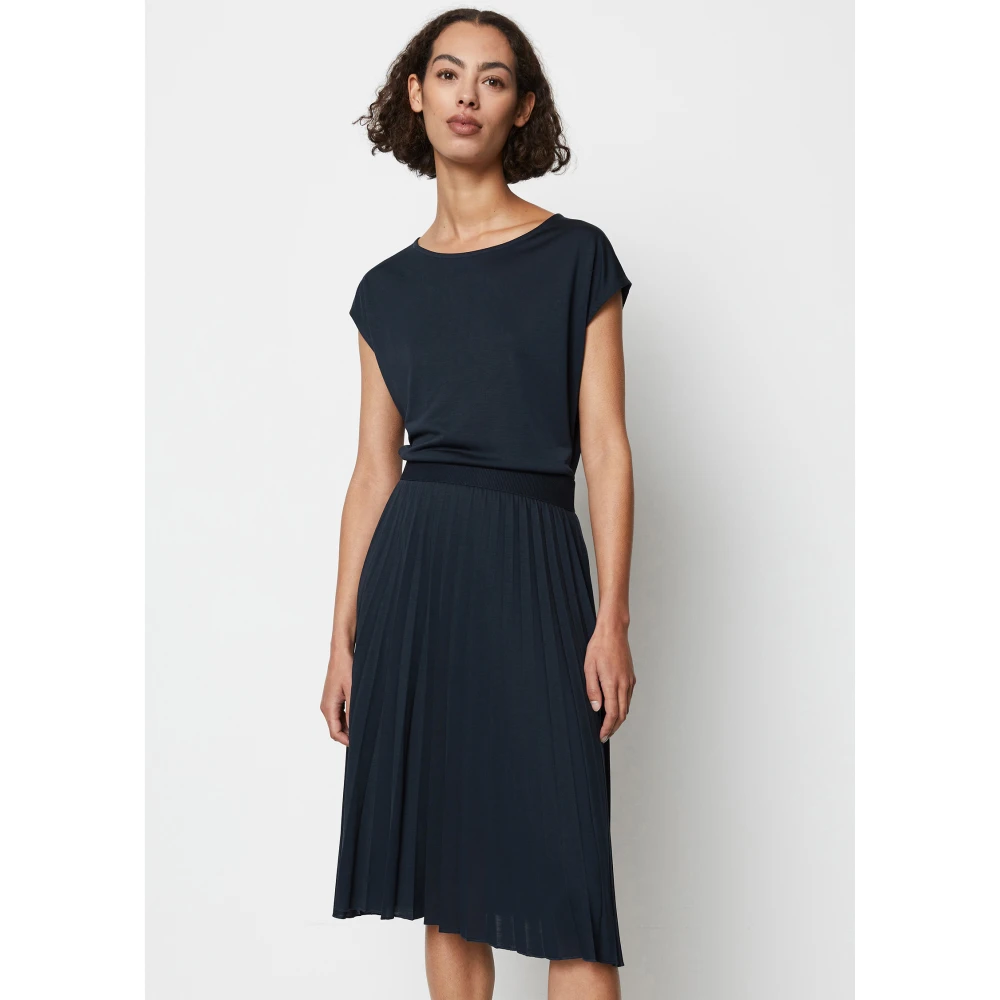 Marc O'Polo Jerseyjurk met elastische taille Blue Dames