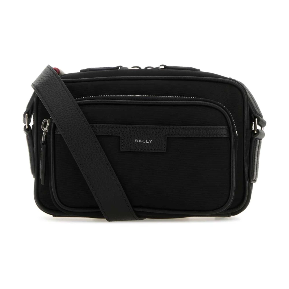 Bally Canvas Code Crossbody Tas Black Heren