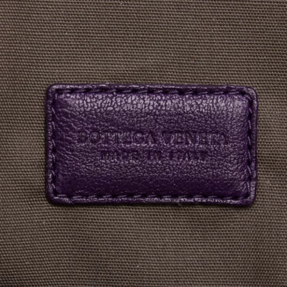 Bottega Veneta Vintage Pre-owned Leather clutches Purple Dames