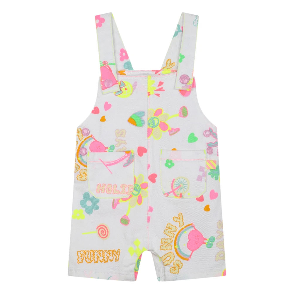 Billieblush Blommig Kort Overall Bomull Multicolor, Flicka