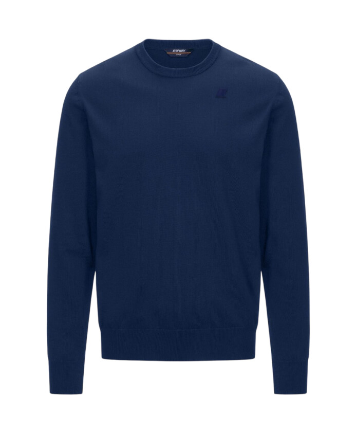 blue-crew-neck-cotton-shirt