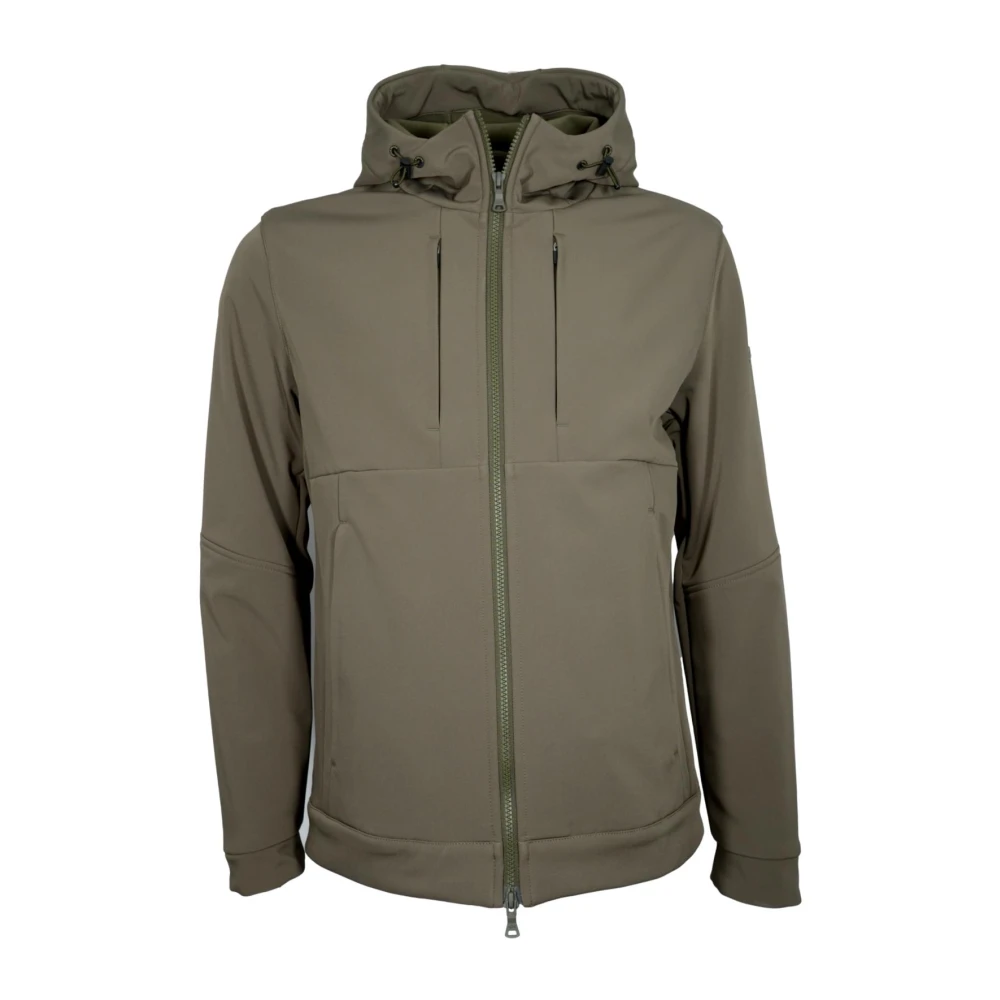 Paul & Shark Men's Green Versatile Softshell Jacket Military Style - Light Jackets - M - Jackets