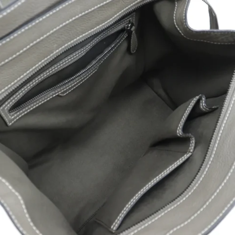 Celine Vintage Pre-owned Fabric handbags Gray Dames