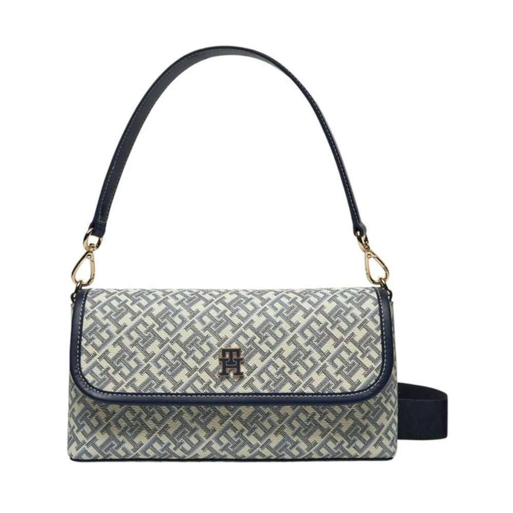 Tommy Hilfiger Middelgrote Polyurethaan Handtas Dames Collectie Blue Dames