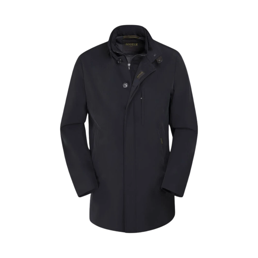 Moorer Men's Blue Parkas, S, Duster Jacket