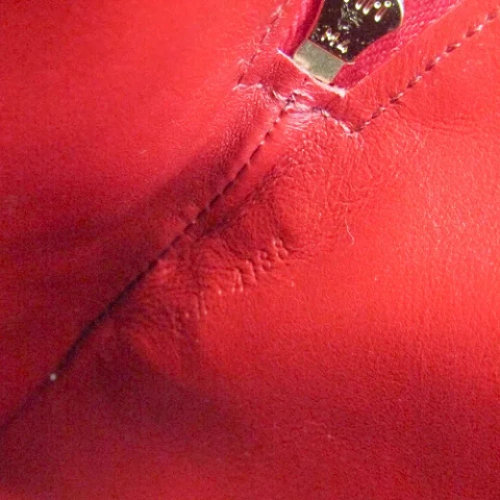 Celine Vintage Pre-owned Leather clutches Red Dames