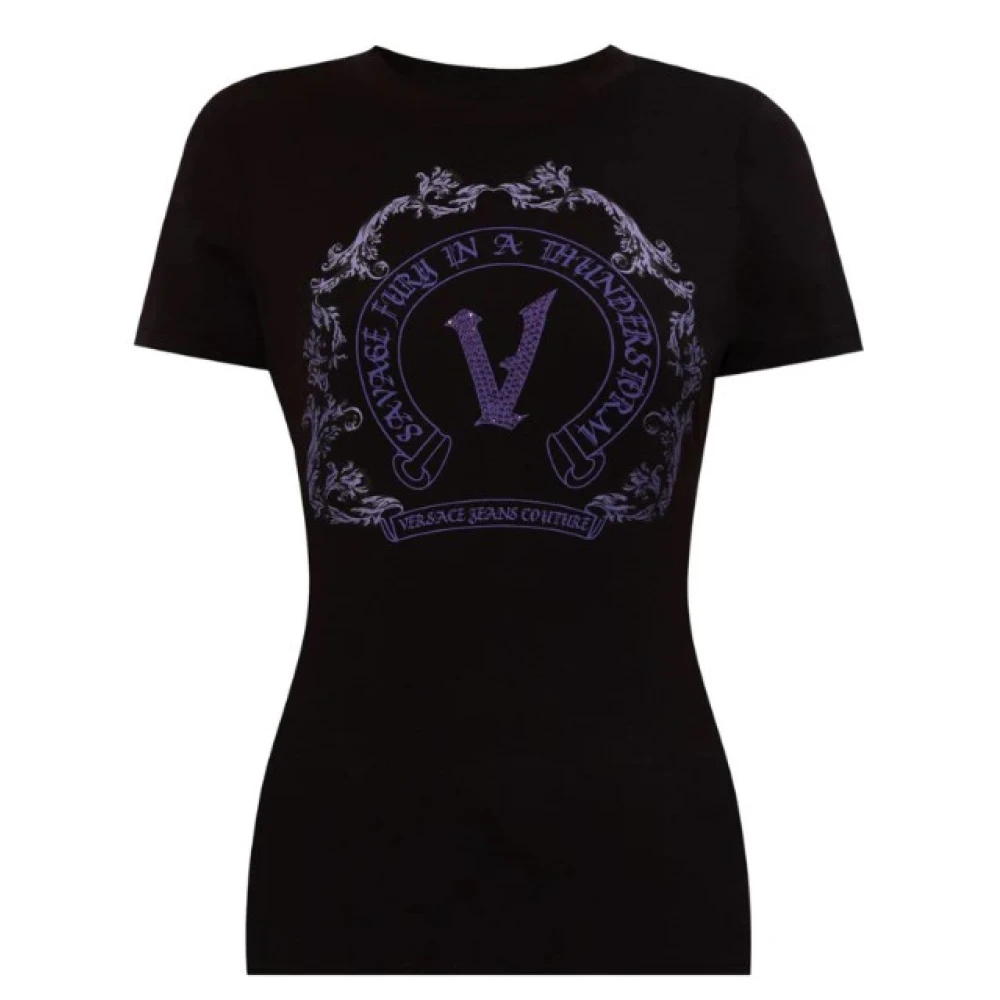 Versace Jeans Couture Designer Denim Collectie Black Dames