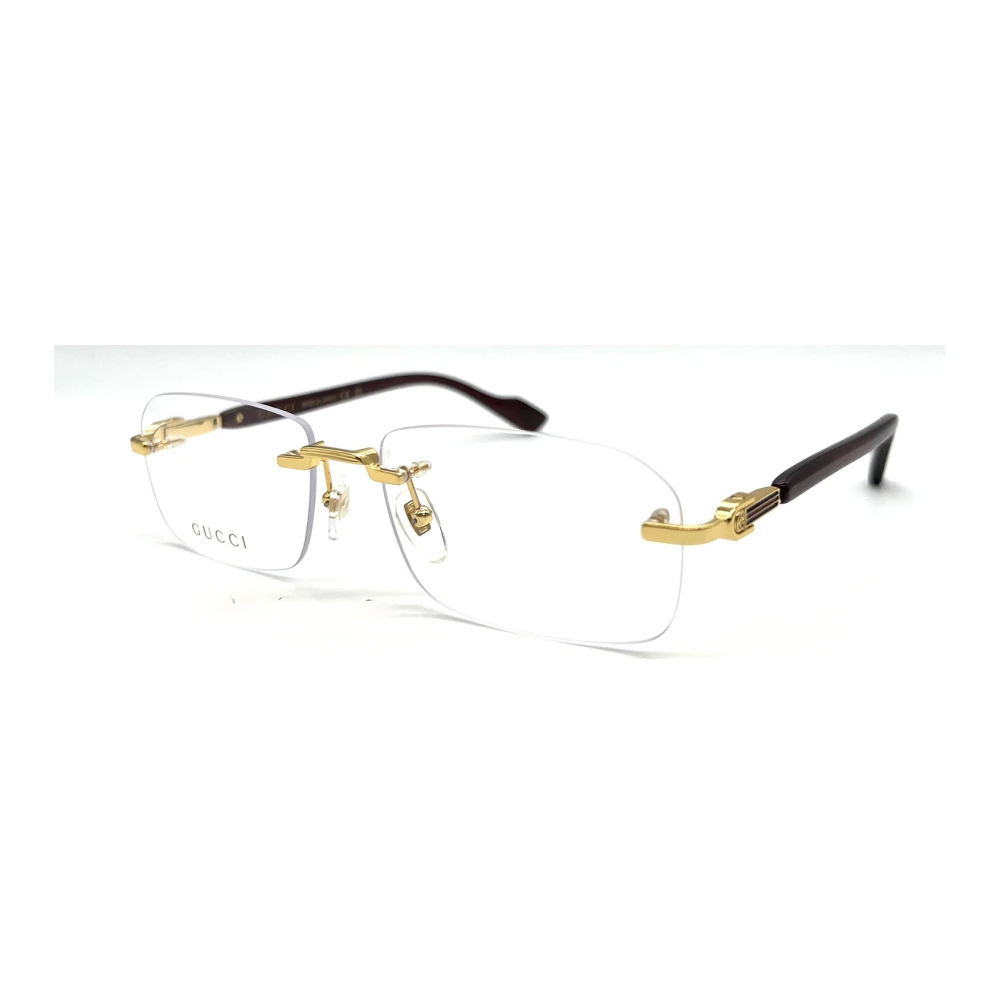 Gucci Metallic Optische Brillen voor Vrouwen Yellow Dames