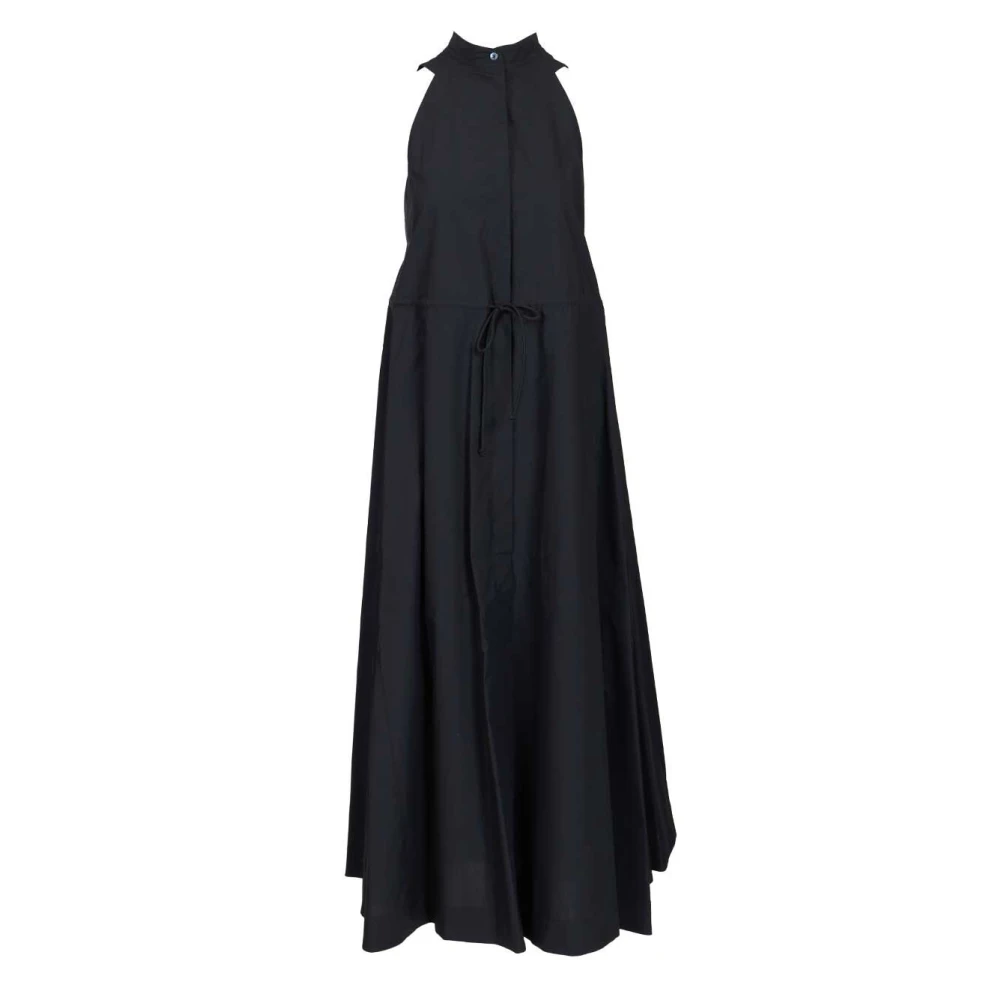 Emporio Armani Donna Blu - Drawstring Sleeveless Maxi Dress - Dresses - S