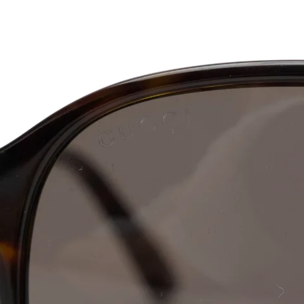 Gucci Vintage Pre-owned Plastic sunglasses Black Dames