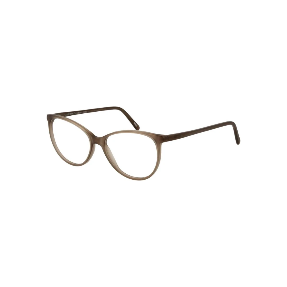 Andy Wolf Unisex Beige Cat Eye Optical Frames With Branded Case - Glasses - One Size- Accessories