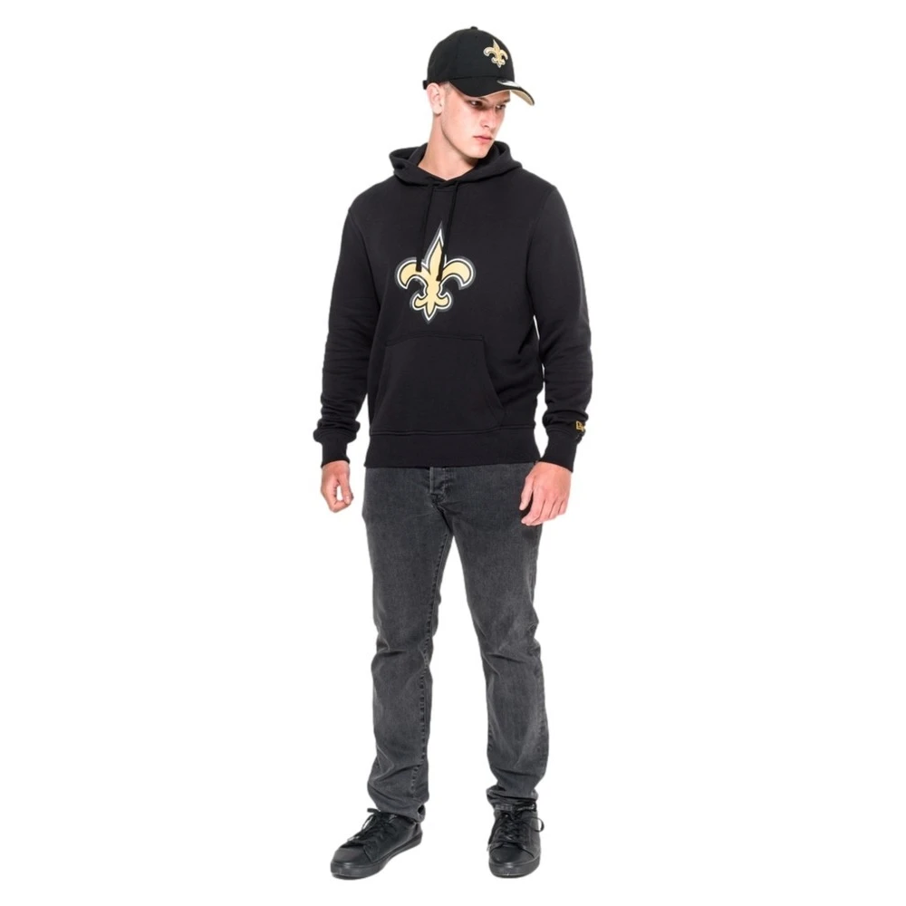 new era Zwarte Saints Team Logo Hoodie Black Heren