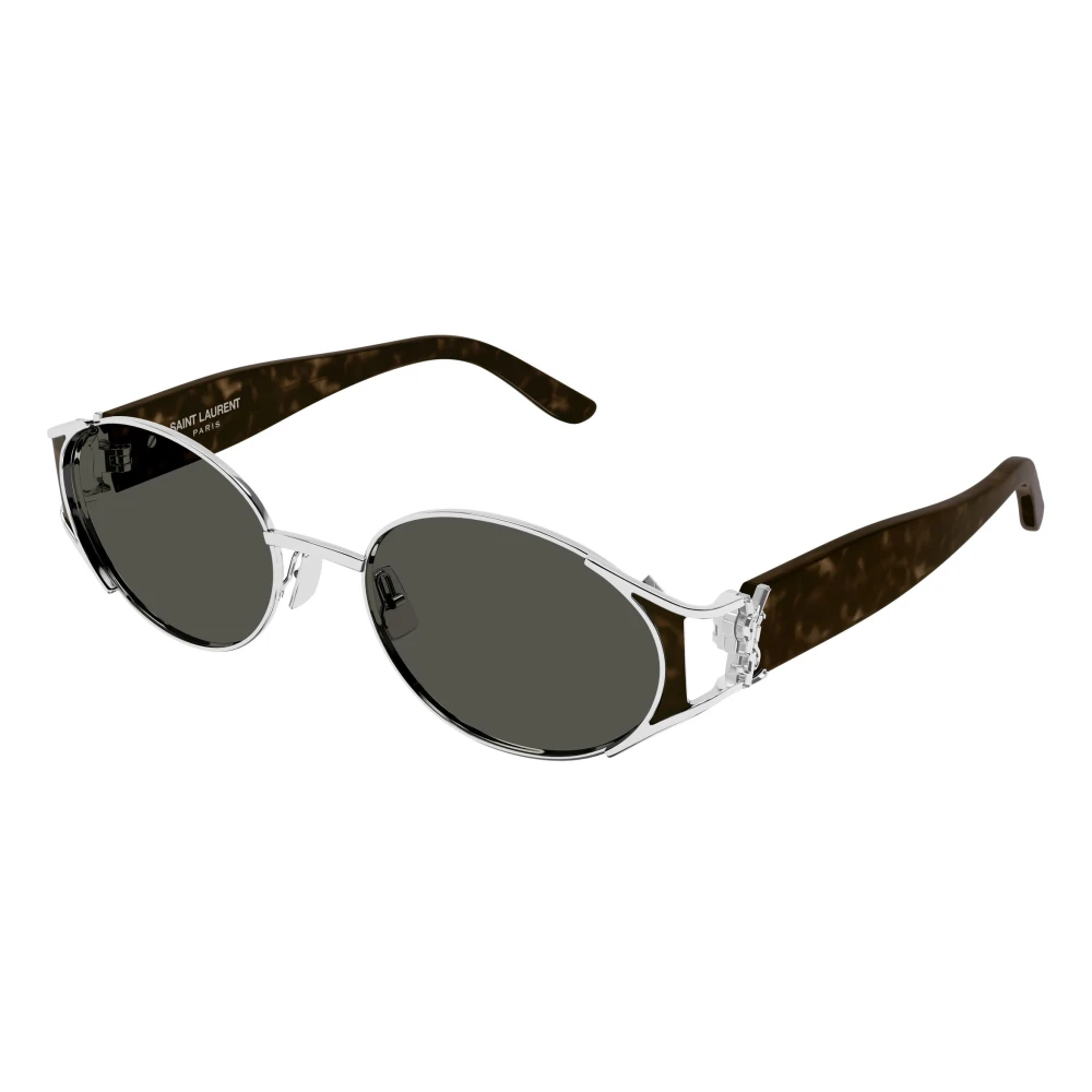 Saint Laurent , Sunglasses, Female, Gray, 55 Mm, Oval Sunglasses