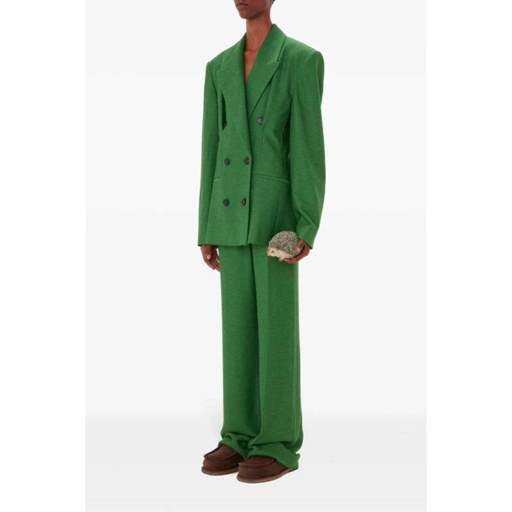 JW Anderson Groene Wijde Broek Green Dames