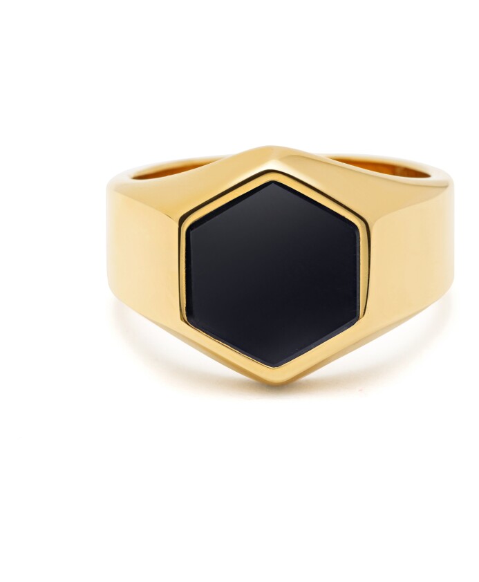bague-hexagone-onyx-or
