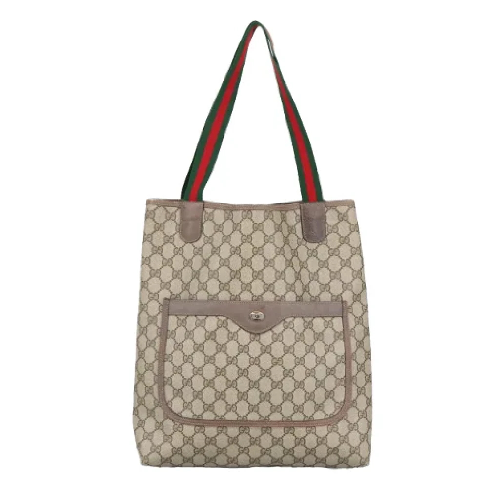Gucci Vintage Pre-owned Canvas totes Beige Dames