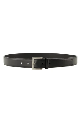 Square Buckle Leather Belt