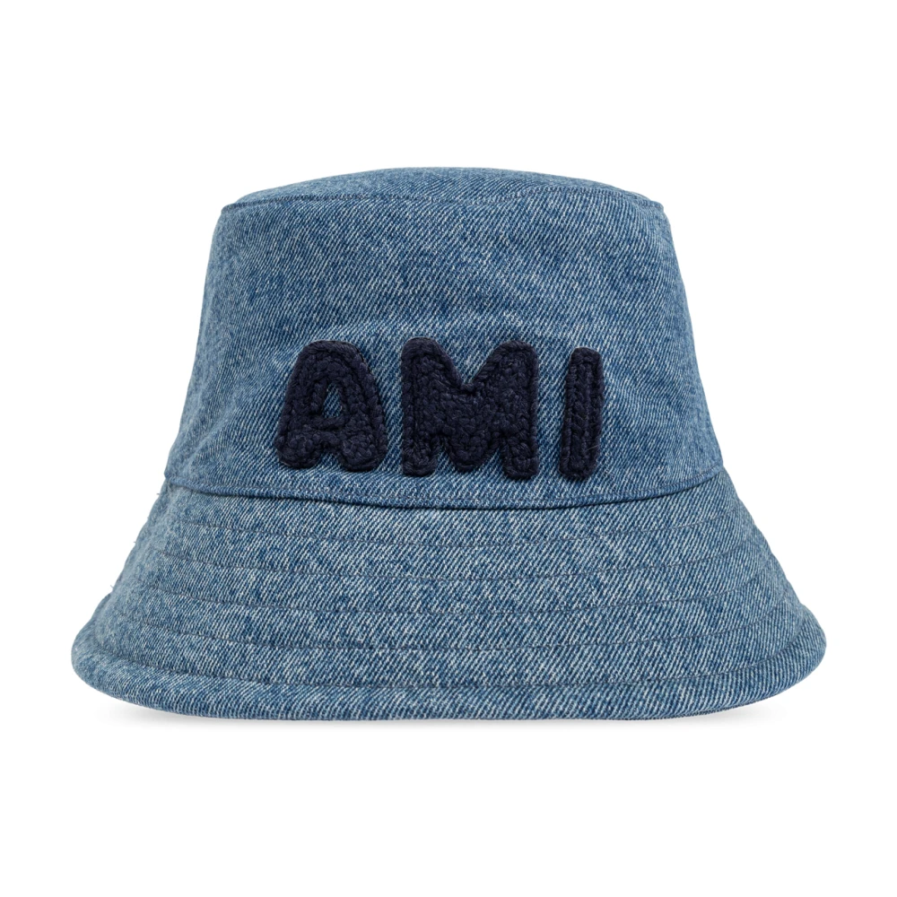 Ami Paris Denim hoed Blue Unisex