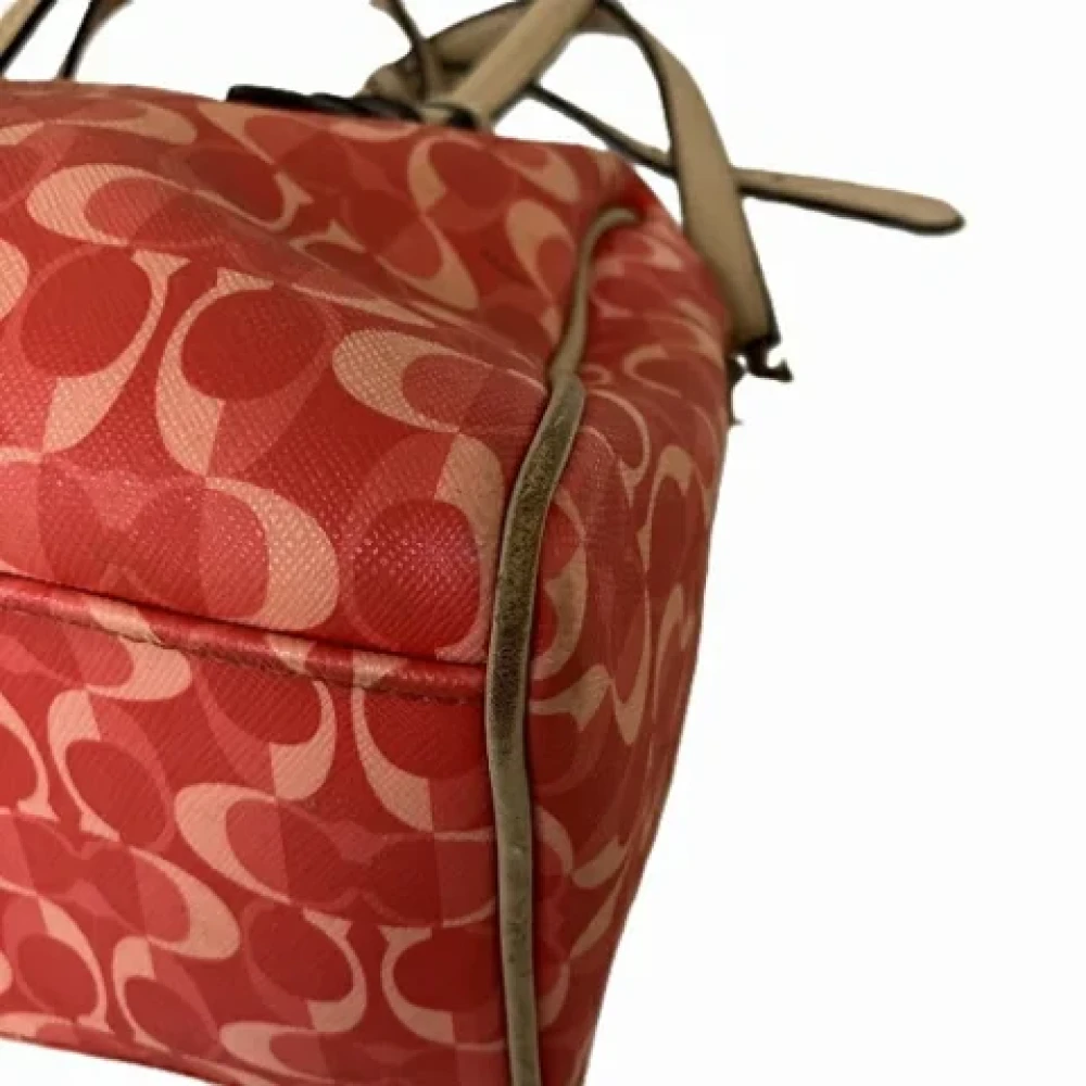 Coach Pre-owned Fabric handbags Pink Dames