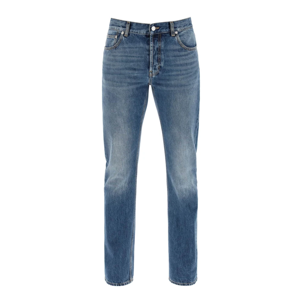 Alexander Mcqueen Men's Blue Slim-Fit Jeans - Slim Fit Jeans - M - Jeans