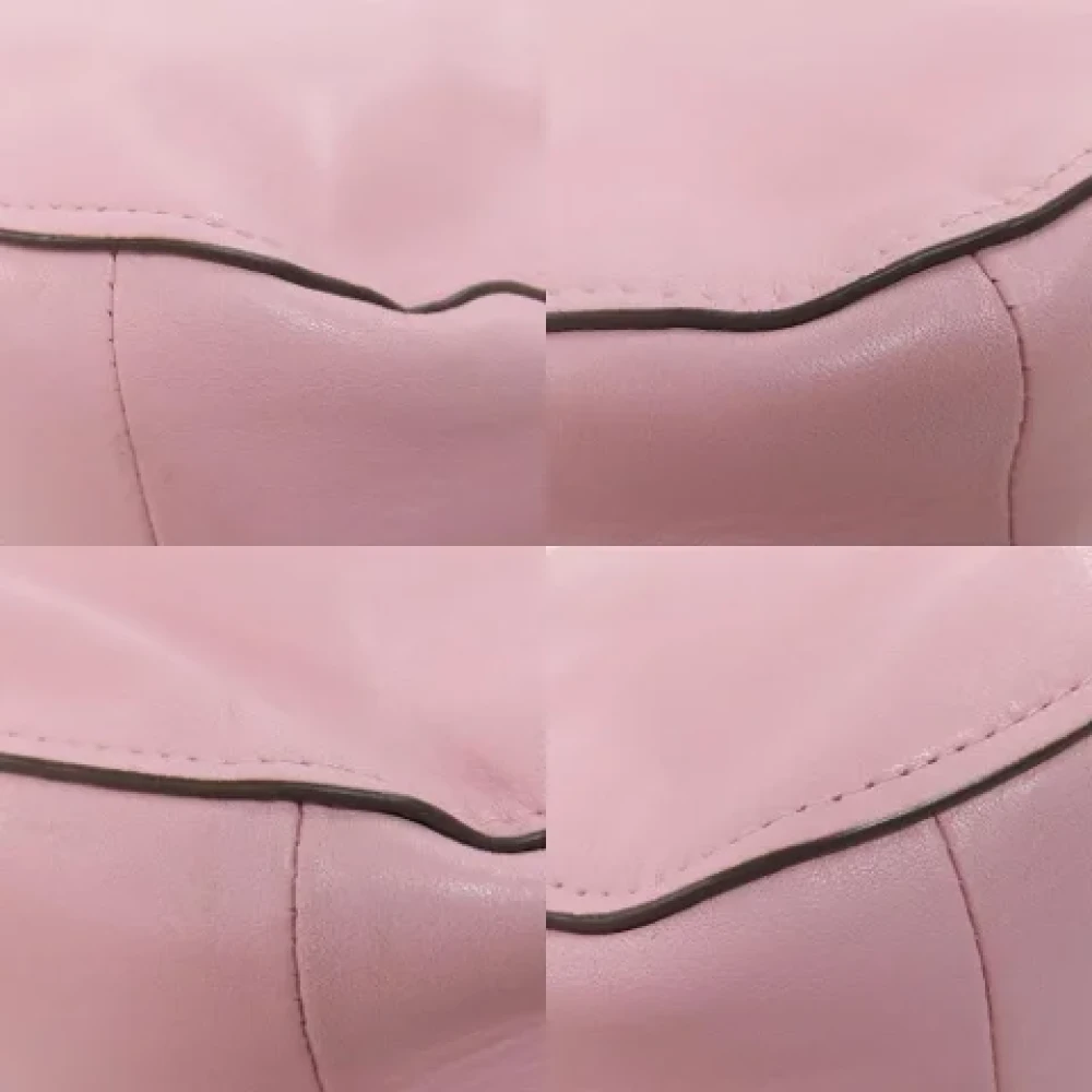 Coach Pre-owned Leather handbags Pink Dames