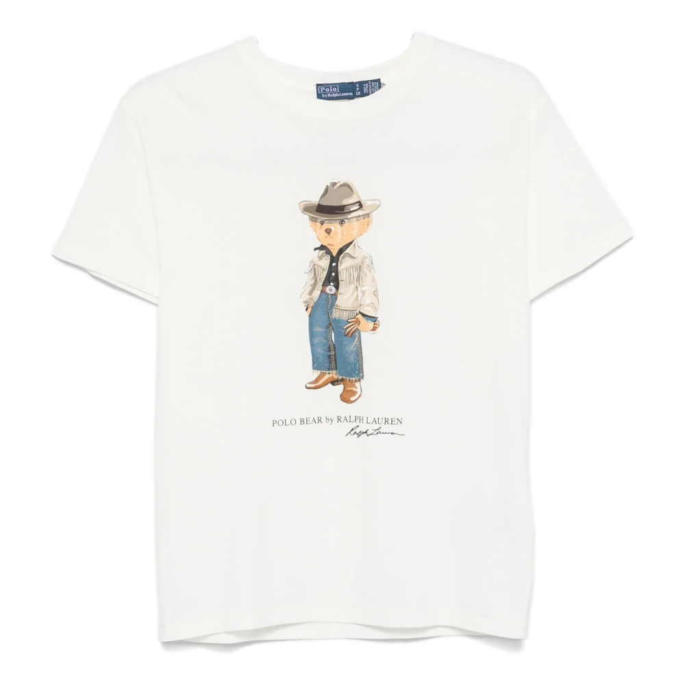 Polo Ralph Lauren Witte Polo Bear T-shirts en Polos White Dames