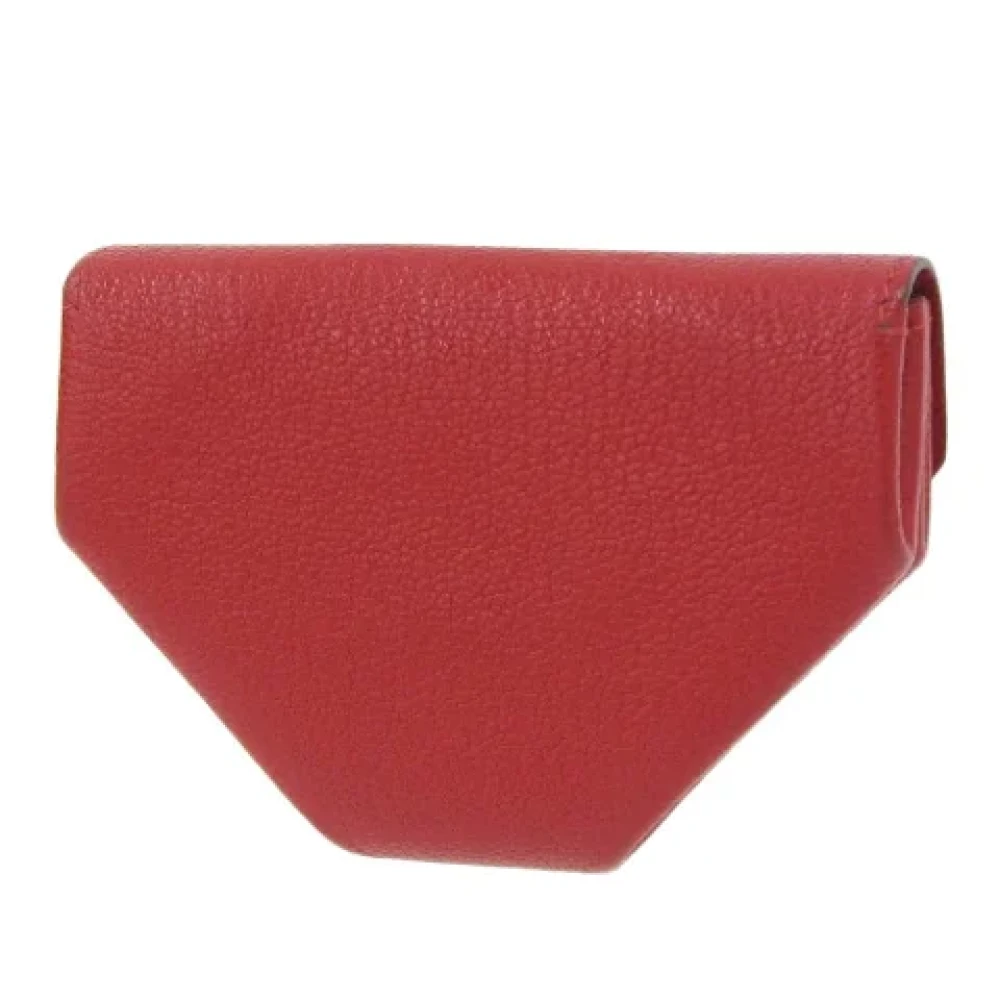 Hermès Vintage Pre-owned Leather wallets Red Dames