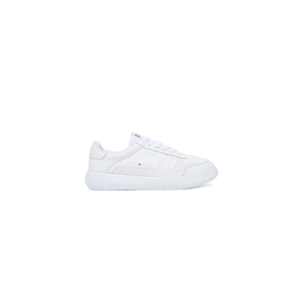 Tommy Hilfiger Lichtgewicht Leren Sneakers Heren Schoenen Wit