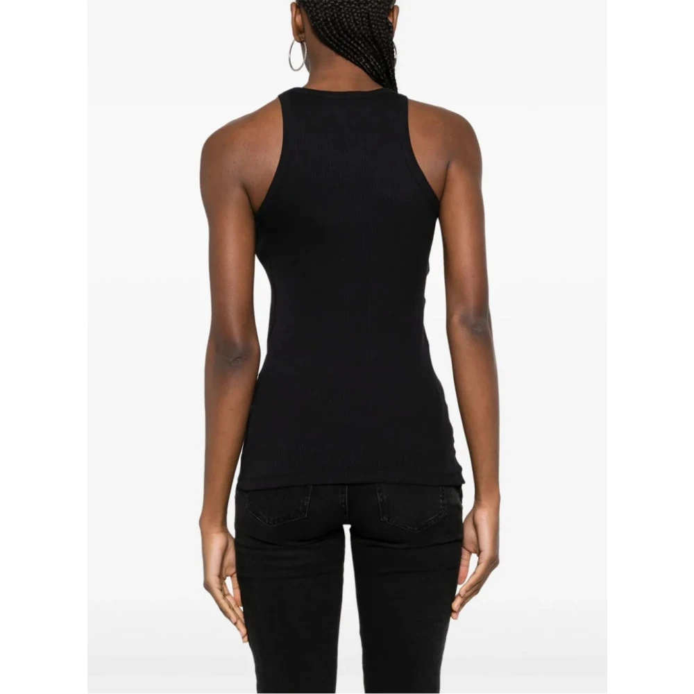 The Attico Zwarte Topwear voor Vrouwen Ss24 Black Dames