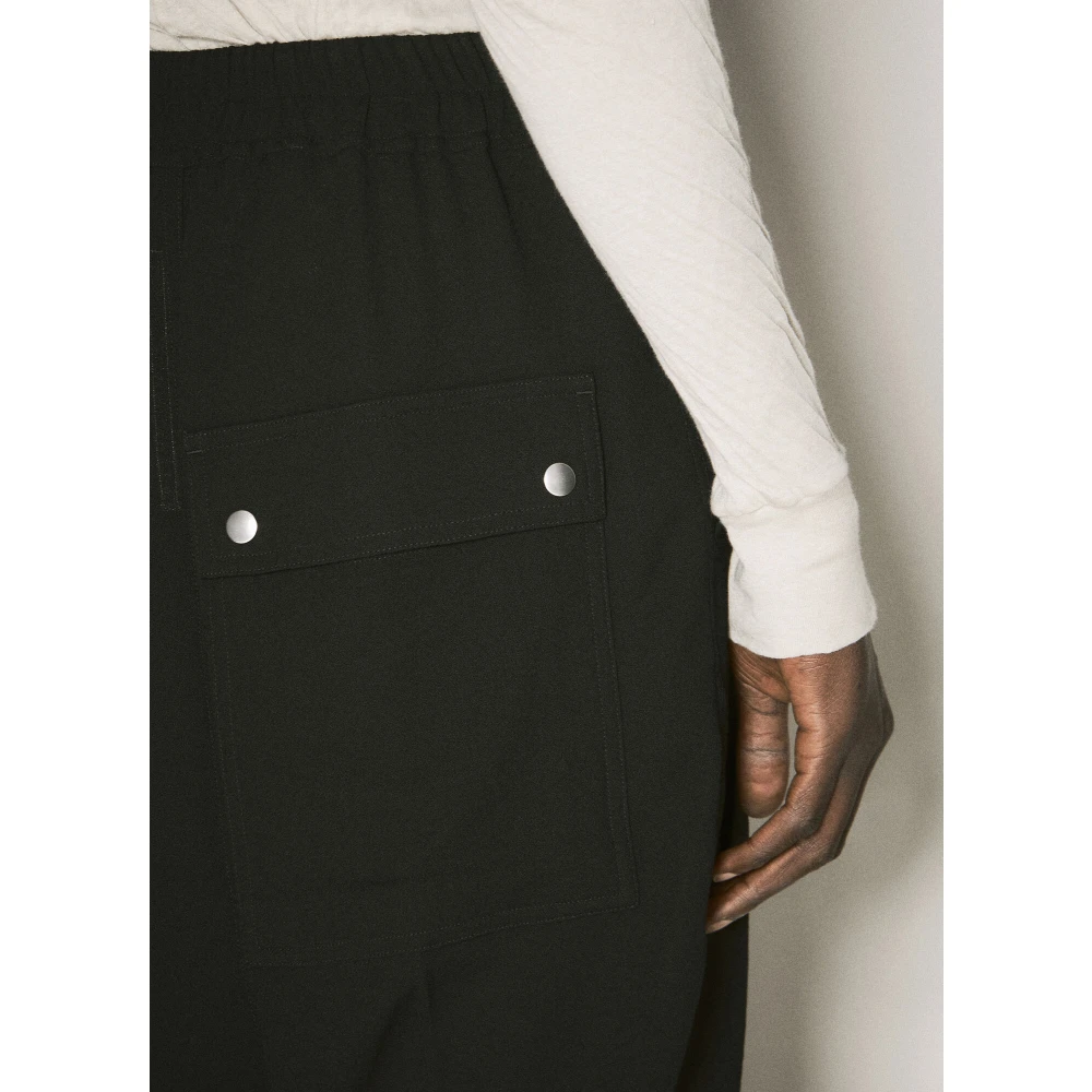 Rick Owens Bela Pods Lange Shorts Black Heren