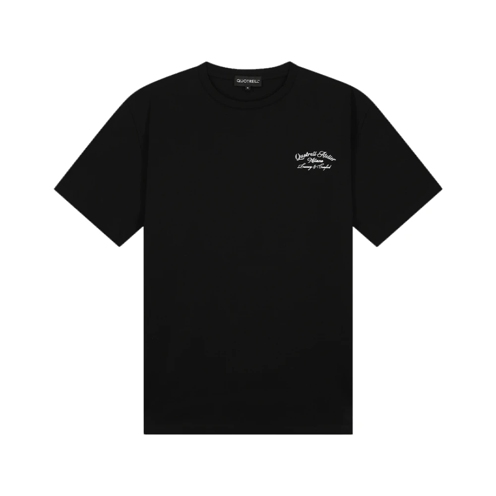 Quotrell Zwart Heren T-Shirt Lente Zomer Collectie Black Heren