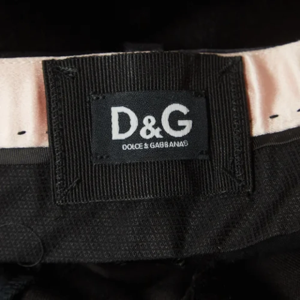 Dolce & Gabbana Pre-owned Velvet bottoms Black Dames