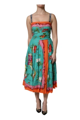 Silk Sheath Midi Klänning