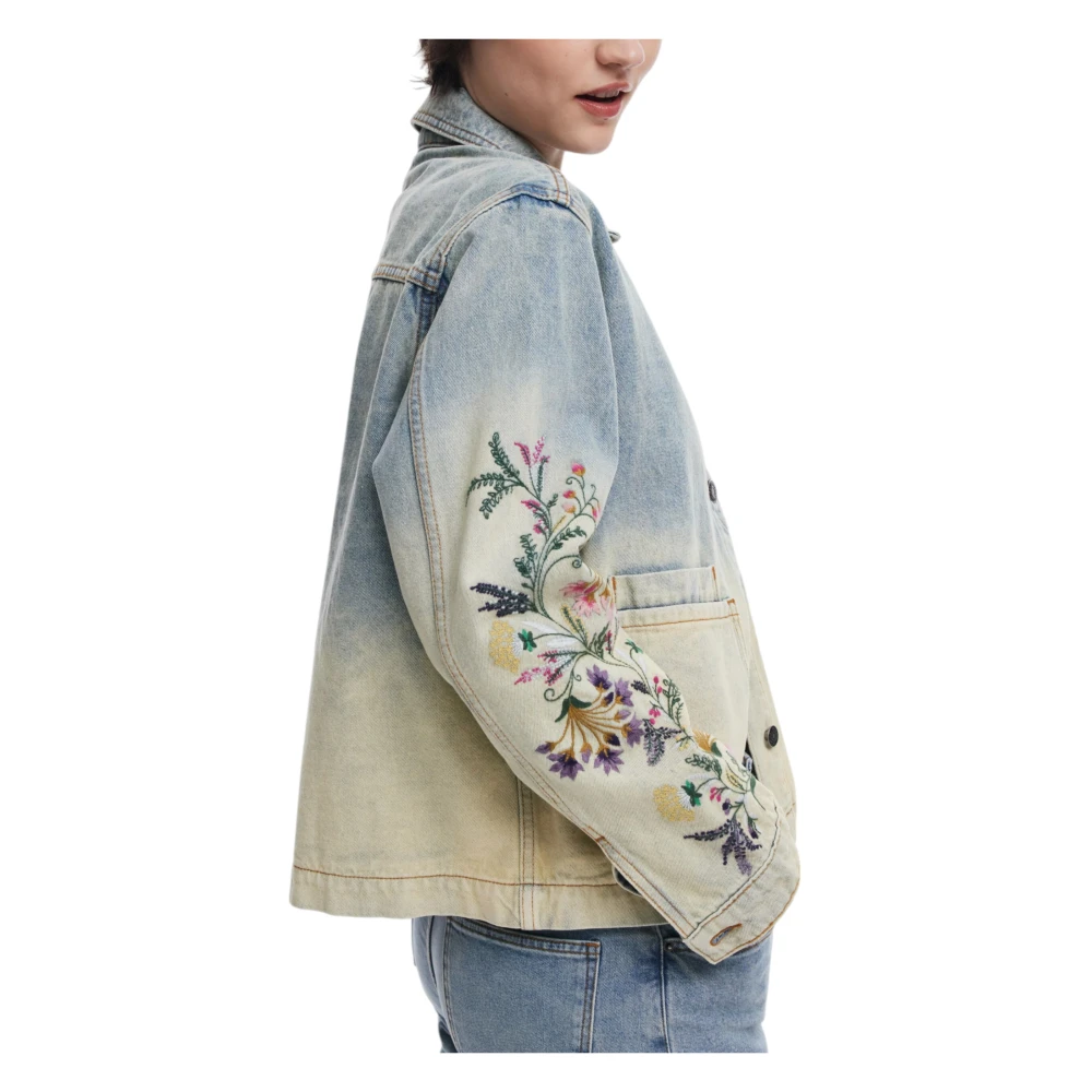 Desigual Katoenen Damesjassen Collectie Blue Dames