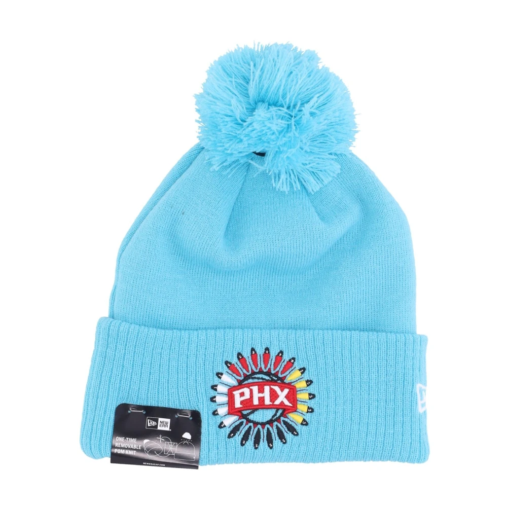 New Era Men's Blue Phoenix Suns Pom Pom Hat