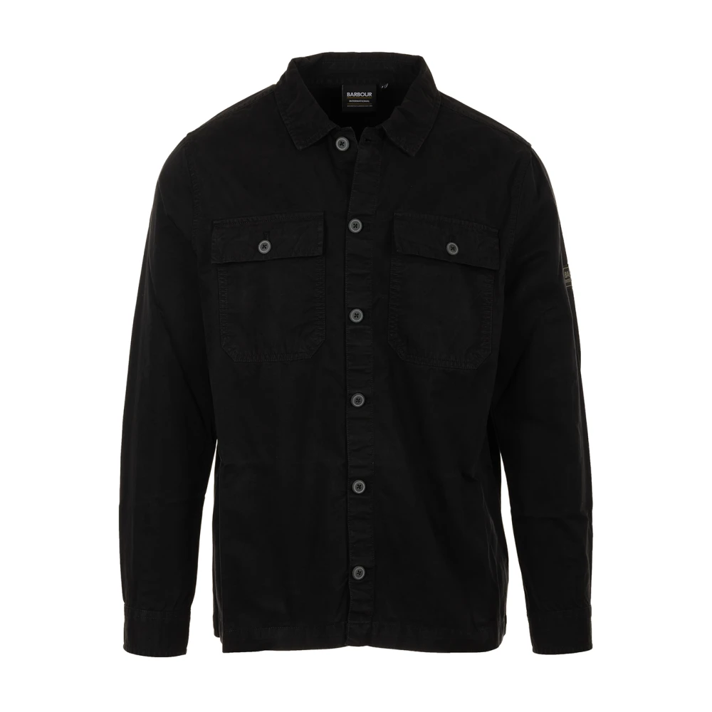 Barbour Zwarte Overshirt Overhemden Black Heren