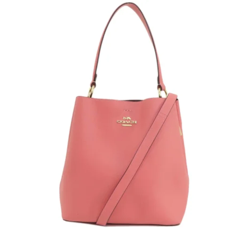 Coach Pre-owned Leather handbags Pink Dames