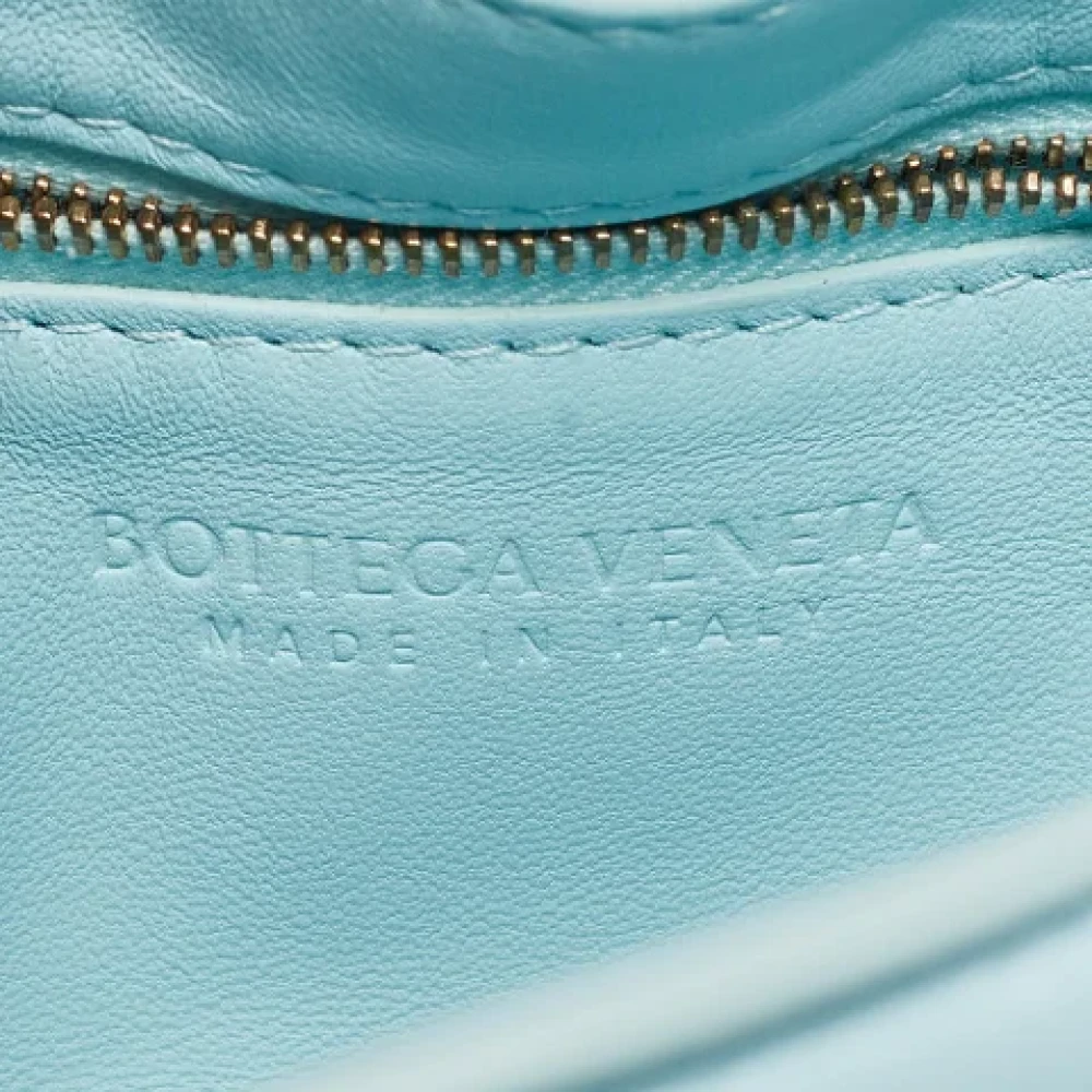 Bottega Veneta Vintage Pre-owned Leather shoulder-bags Blue Dames