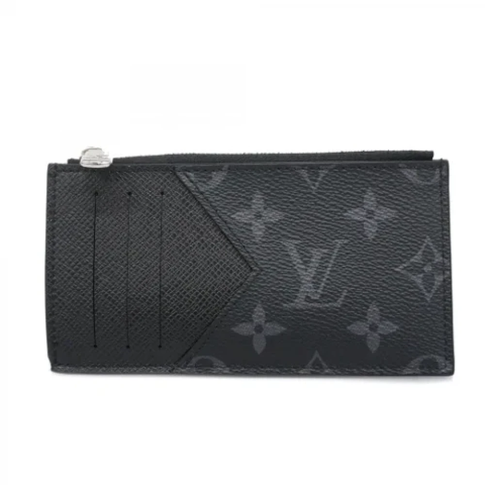 Louis Vuitton Vintage Pre-owned Fabric wallets Black Heren