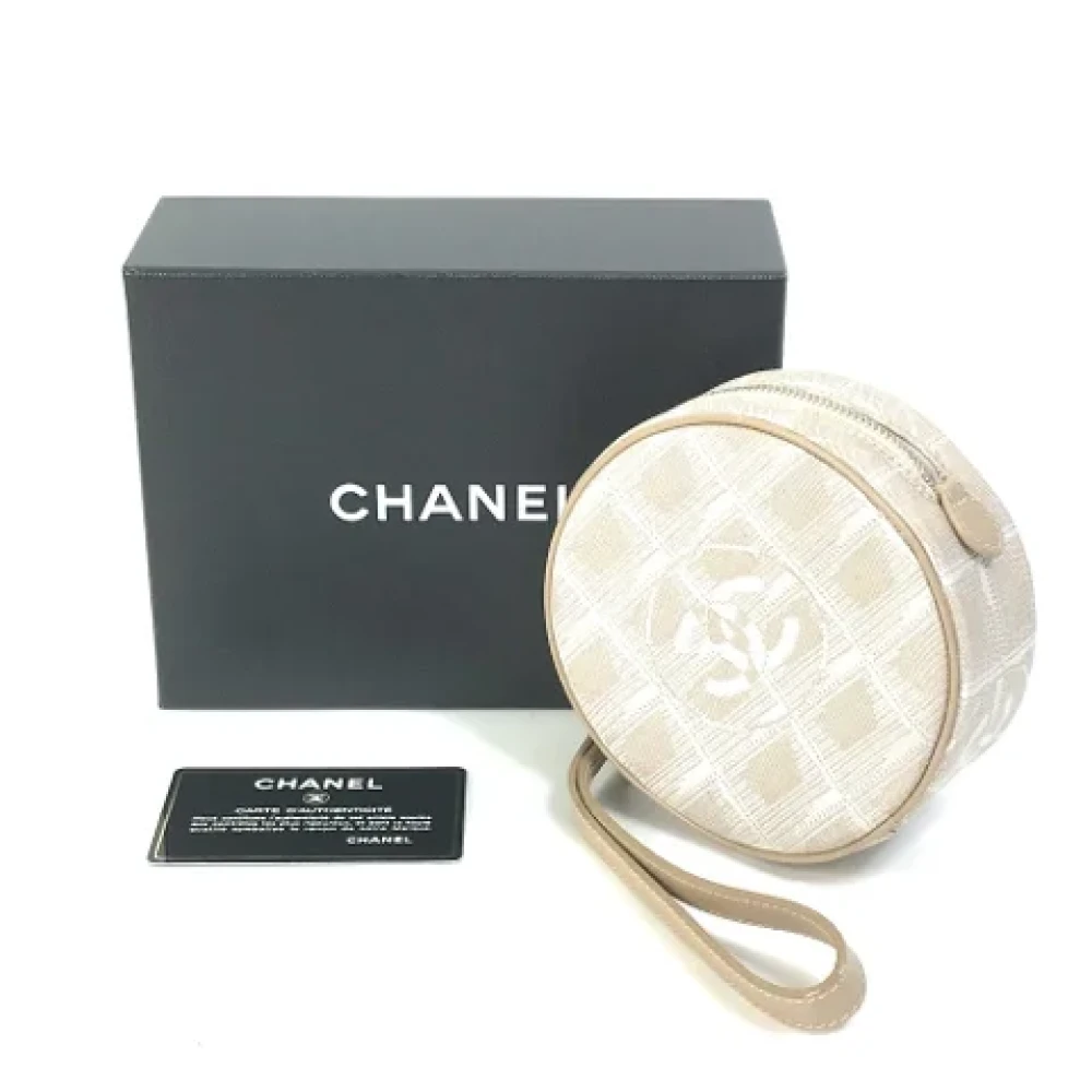 Chanel Vintage Pre-owned Fabric chanel-bags White Dames